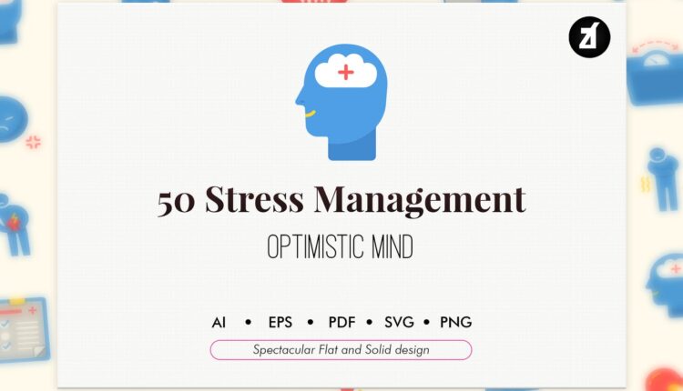 50 آیکن کاربردی استرس   Stress management elements