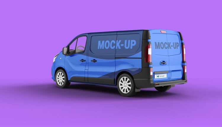 دانلود موکاپ ماشین ون   Van MockUp PSD