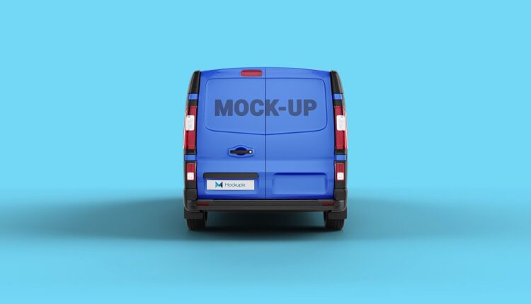 دانلود موکاپ ماشین ون   Van MockUp PSD
