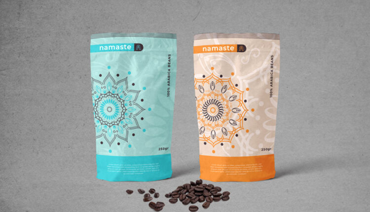 موکاپ بسته بندی قهوه