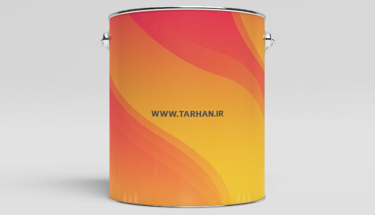 دانلود موکاپ قوطی رنگ   Paint Can Mock Up