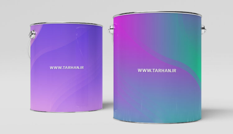 دانلود موکاپ قوطی رنگ   Paint Can Mock Up
