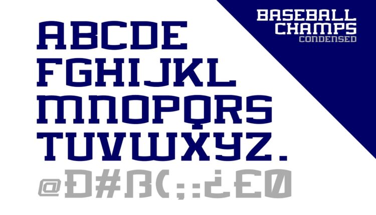 فونت انگلیسی جذاب کمپ بیس بال   Baseball Champs Font Family