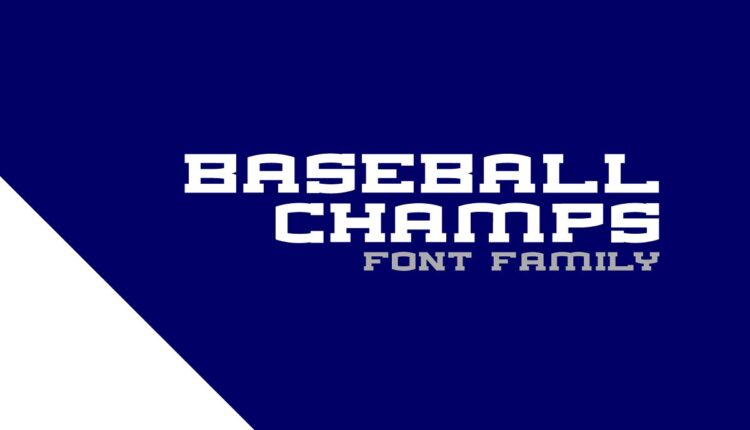فونت انگلیسی جذاب کمپ بیس بال   Baseball Champs Font Family
