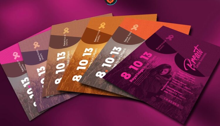 فایل لایه باز پوستر سرطان سینه   Breast Cancer Awareness Flyer