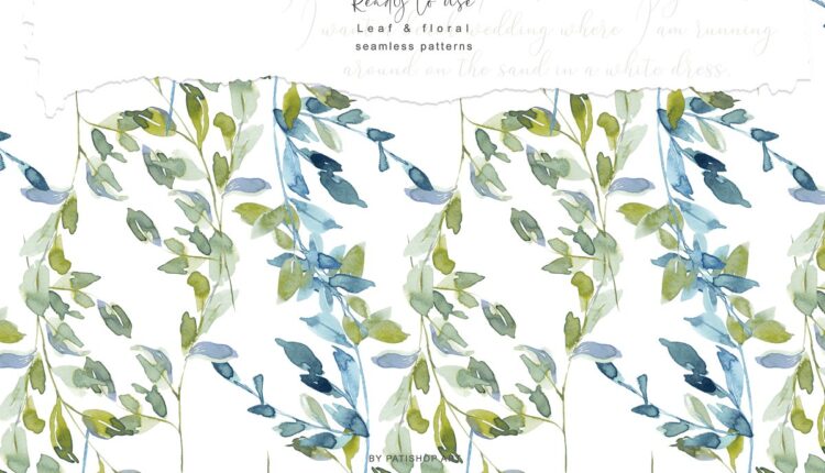 تصاویر پی ان جی گل آبرنگی   Watercolor Floral Wreath Set