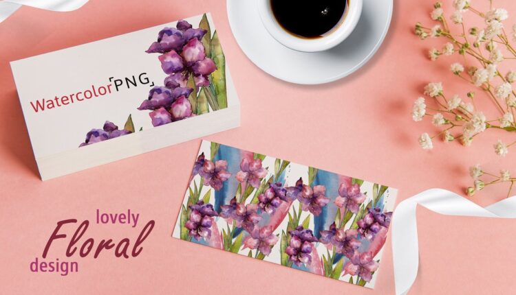 تصویر پی ان جی گل آبرنگی آماریلیس