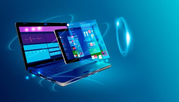 وکتور اینترنت و خانه هوشمند   Smart Home Design Background