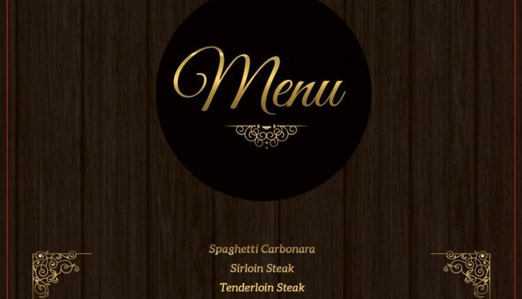 فایل لایه باز منوی رستوران