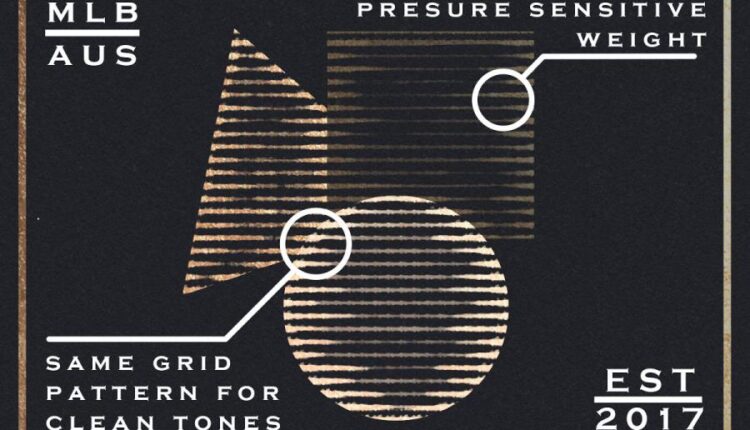 براش خط و نقطه ای هافتون   Pressure Halftone Brushes