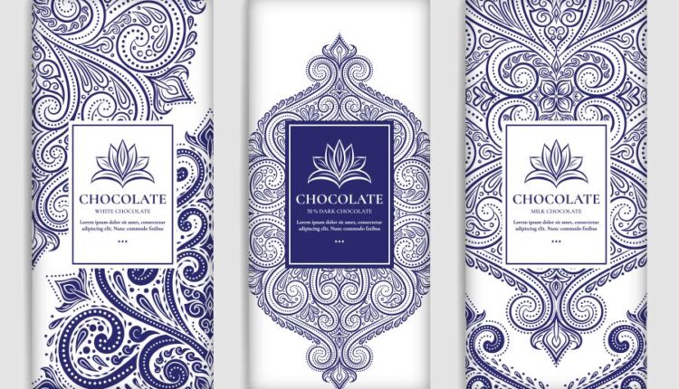 وکتور اسلیمی کلاسیک   Golden Packaging Design Vector