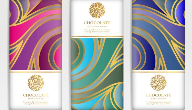 وکتور اسلیمی کلاسیک   Golden Packaging Design Vector