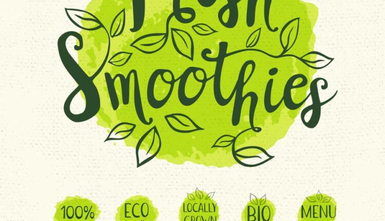 وکتور لیبل محیط زیست و زندگی سالم   Ecology label healthy lifestyle