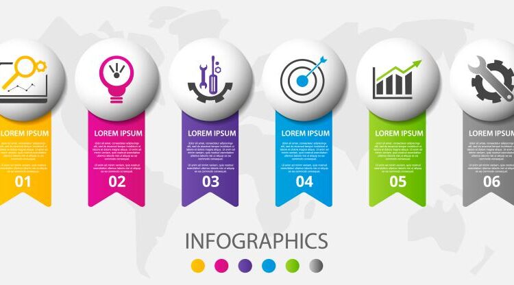 دانلود اینفوگرافیک کسب و کار   Business infographics elements