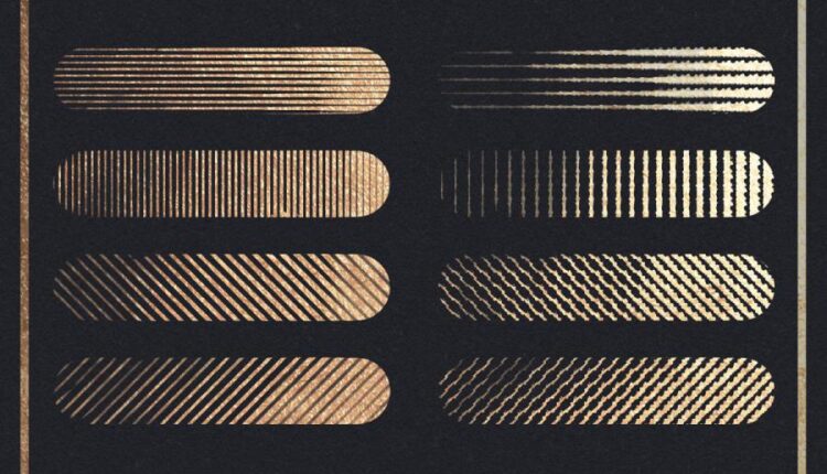 براش خط و نقطه ای هافتون   Pressure Halftone Brushes