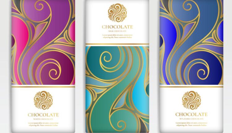وکتور اسلیمی کلاسیک   Golden Packaging Design Vector