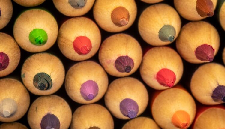 عکس استوک مداد رنگی   Photos Colored Pencil 12 JPGs