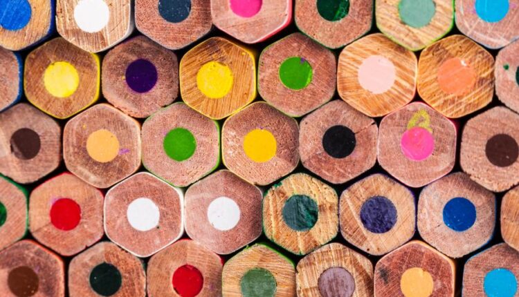 عکس استوک مداد رنگی   Photos Colored Pencil 12 JPGs