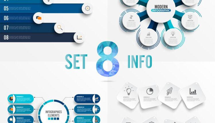 دانلود اینفوگرافیک کسب و کار   Business infographics elements