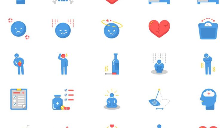 50 آیکن کاربردی استرس   Stress management elements