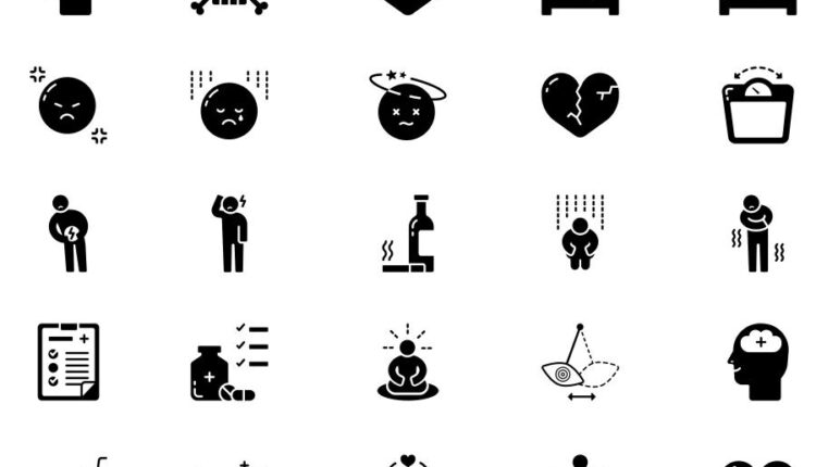 50 آیکن کاربردی استرس   Stress management elements