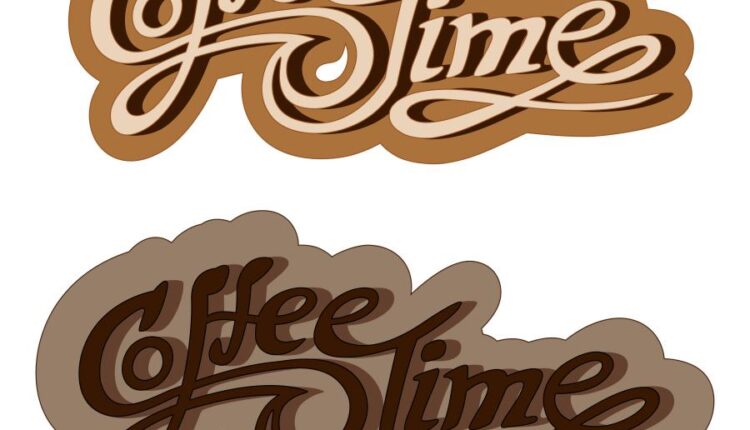 وکتور قهوه و نوشیدنی آن   Coffee grains drink vector image