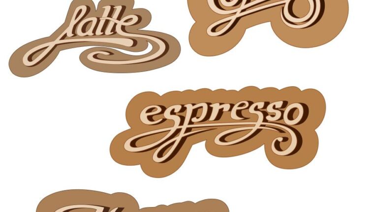 وکتور قهوه و نوشیدنی آن   Coffee grains drink vector image