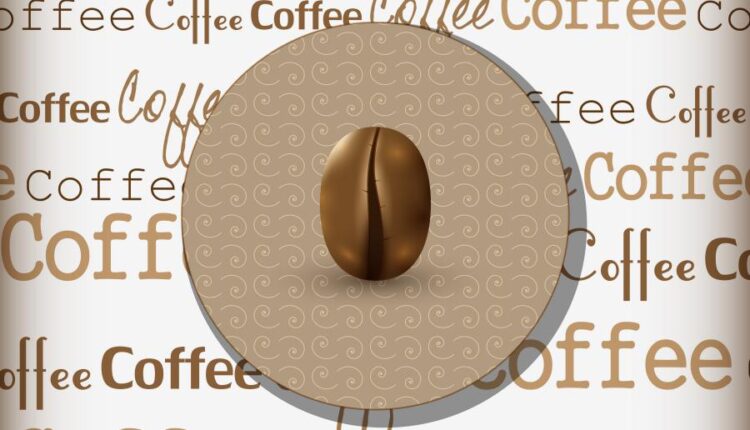 وکتور قهوه و نوشیدنی آن   Coffee grains drink vector image