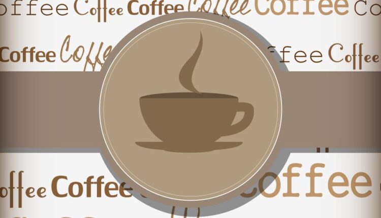 وکتور قهوه و نوشیدنی آن   Coffee grains drink vector image