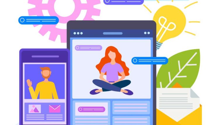 وکتور تکنولوژی موبایل   Mobile technologies application