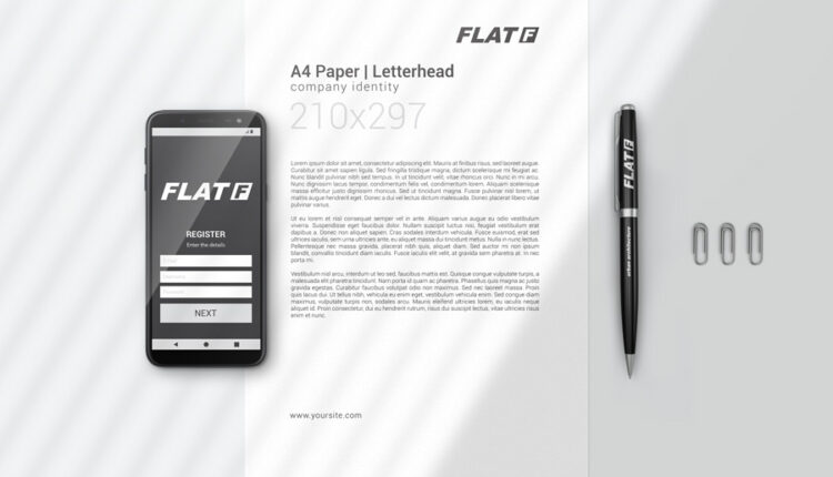 دانلود موکاپ خودکار مشکی و نقره ای   Pen Mockups