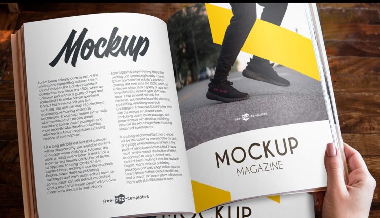 دانلود موکاپ مجله   Magazine MockUps 15