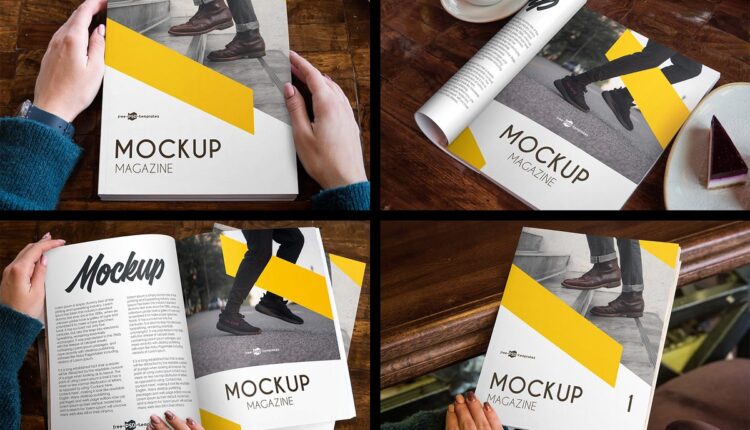 دانلود موکاپ مجله   Magazine MockUps 15