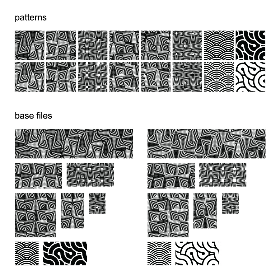 پترن انتزاعی مارپیچ