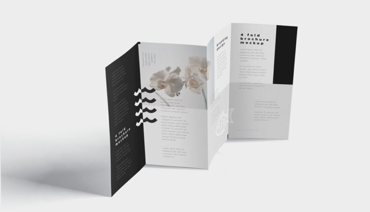 موکاپ بروشور 4 لت   Fold Brochure Mockups