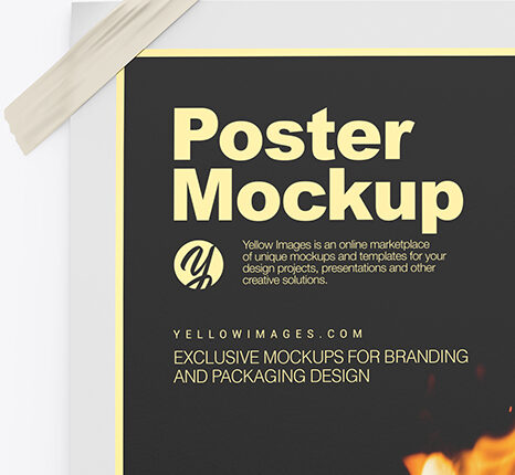 موکاپ پوستر جذاب و زیبا   Poster Mockup