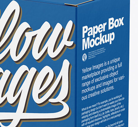 موکاپ دو جعبه روی هم کاغذی   Two Paper Boxes Mockup