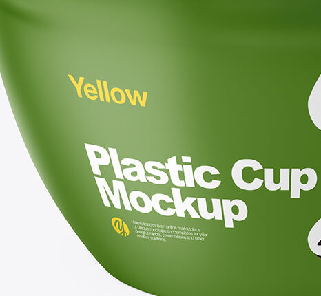 موکاپ بسته بندی بستنی لیوانی   Plastic Cup Mockup