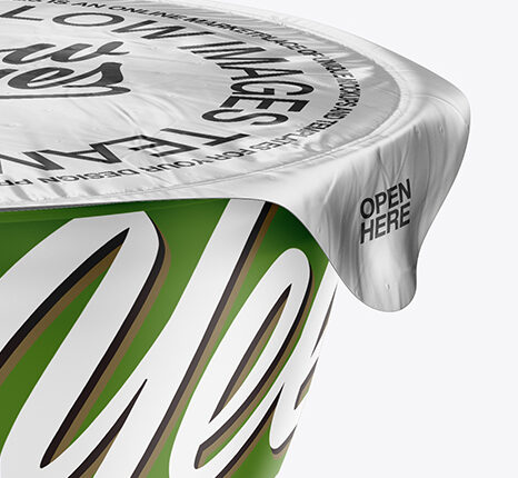 موکاپ بسته بندی بستنی لیوانی   Plastic Cup Mockup