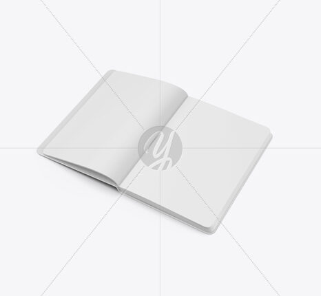 موکاپ دفتر شطرنجی   Opened Notebook Mockup