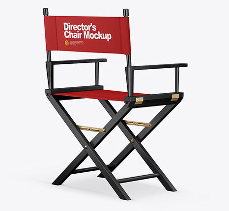 موکاپ صندلی کارگردان  Directors Chair Mockup