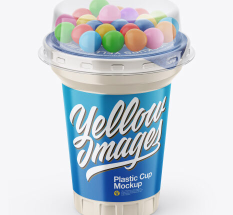 موکاپ لیوان آیس پک   Plastic Cup Mockup