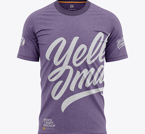 موکاپ تیشرت مردانه از روبرو   Men’s T Shirt Front View