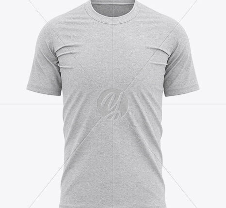 موکاپ تیشرت مردانه از روبرو   Men’s T Shirt Front View