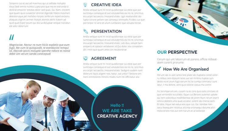 فایل لایه باز بروشور آماده مهندسی ساختمان   Business Brochure