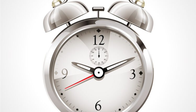 وکتور ساعت زنگدار قدیمی   Alarm vector realistic clock