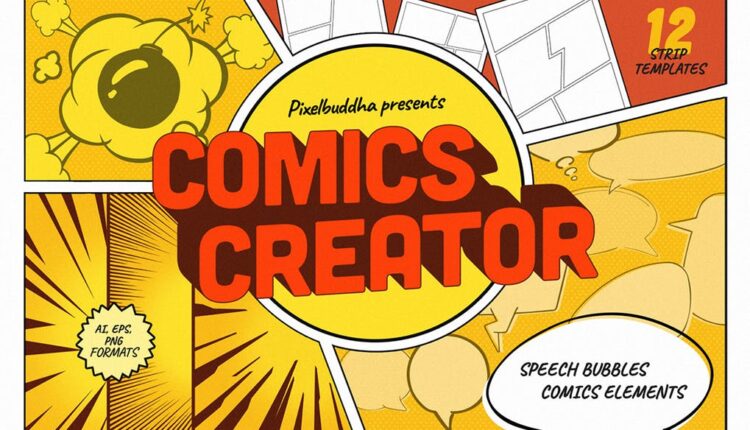 وکتور های کاربردی برای طراحی کمیک   Comics Creator