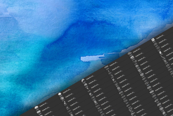 پکیج براش آبرنگی فتوشاپ   WaterColor Brushes