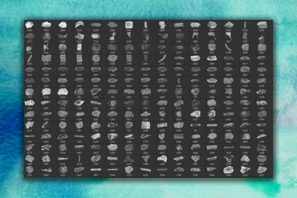 پکیج براش آبرنگی فتوشاپ   WaterColor Brushes