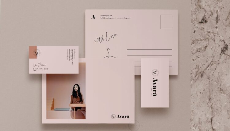 فایل لایه باز ست اداری و هویت بصری آوارا   Stationery Pack Avara